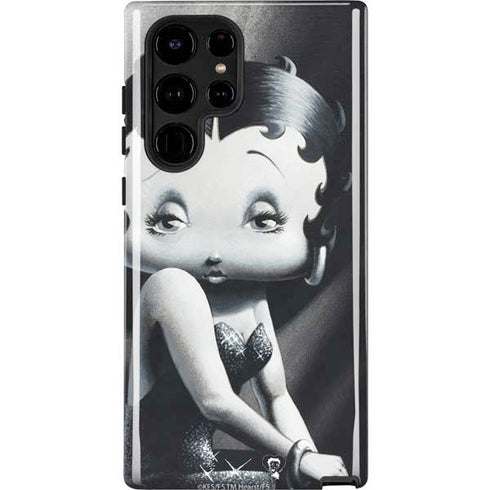 Betty Boop Black and White Galaxy S25 Ultra Impact Case